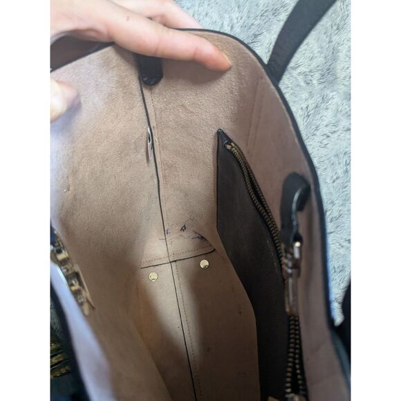 Kate Spade Black Purse Suzy North South Tote Medium Leather Crossbody - Picture 9 of 9